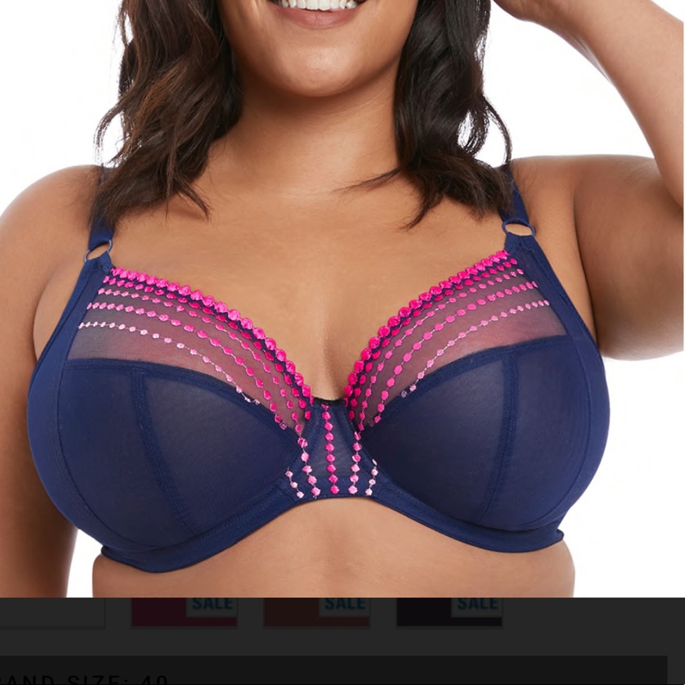 Elomi Matilda Side Support Plunge. Size UK 40F (US 40G). NWT